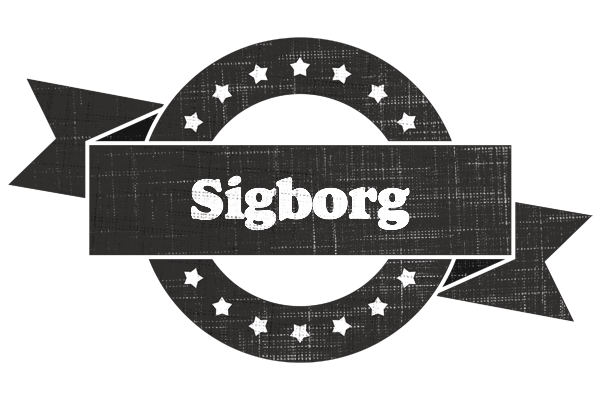 Sigborg grunge logo