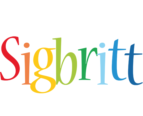 Sigbritt birthday logo