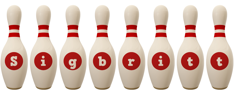 Sigbritt bowling-pin logo