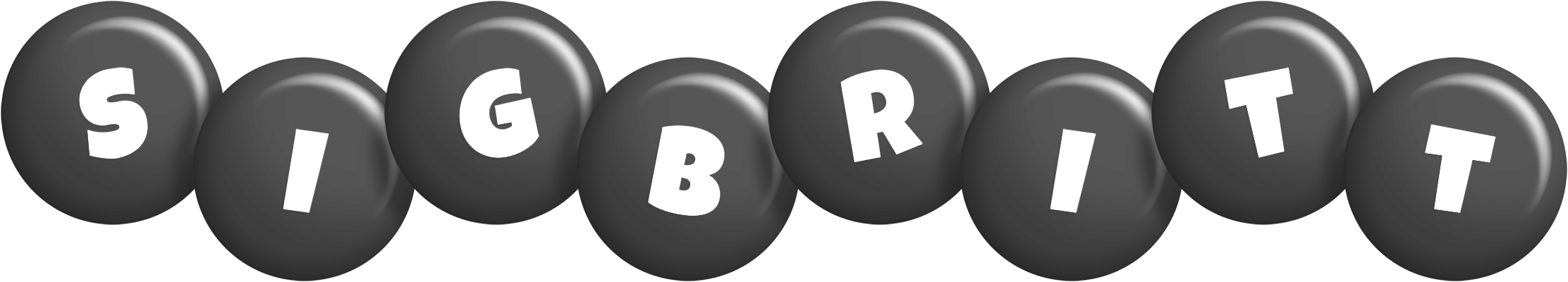Sigbritt candy-black logo