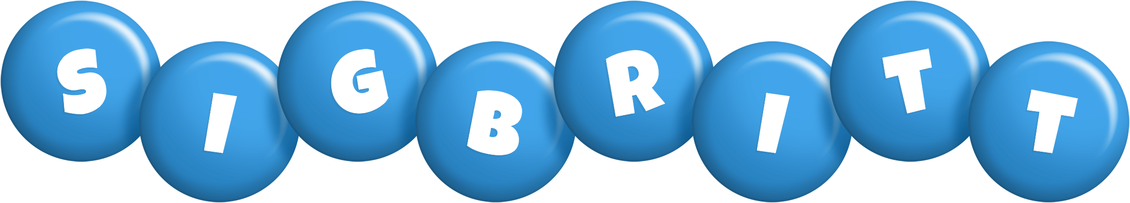 Sigbritt candy-blue logo