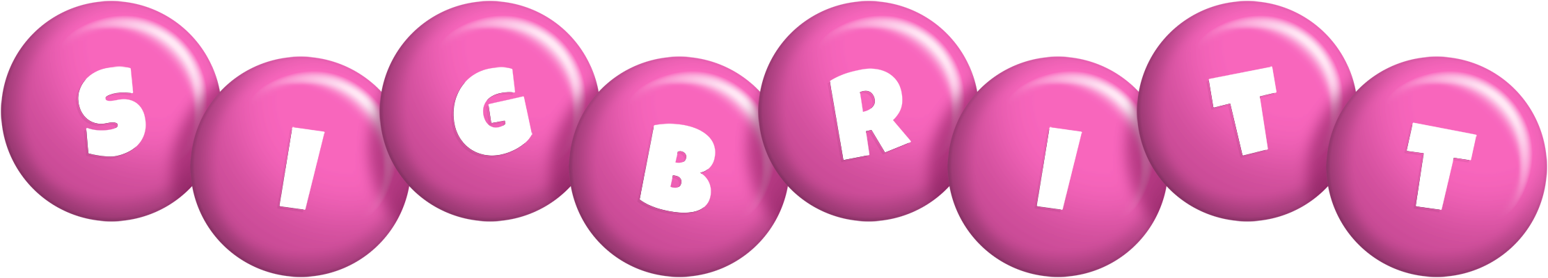 Sigbritt candy-pink logo