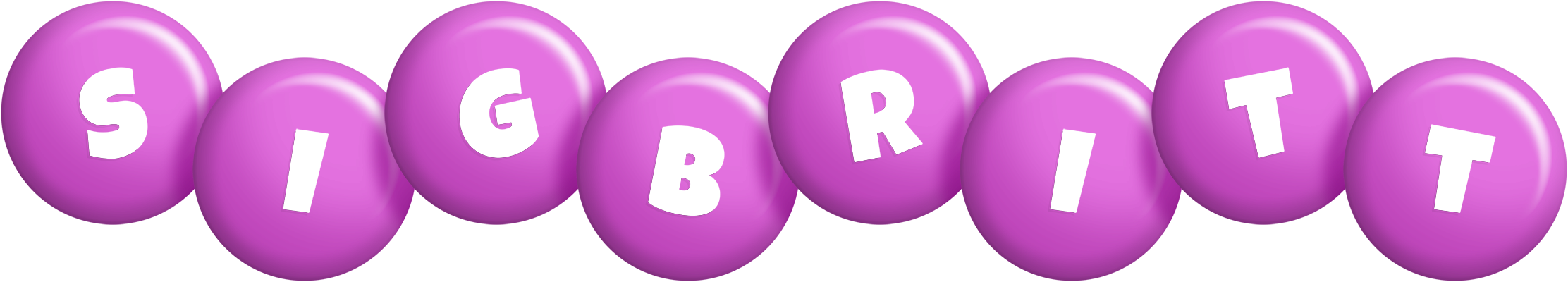 Sigbritt candy-purple logo