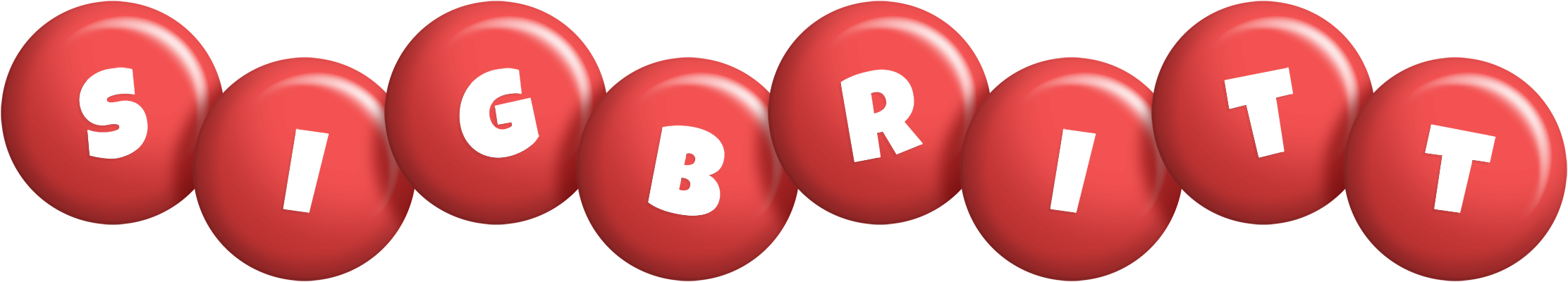 Sigbritt candy-red logo