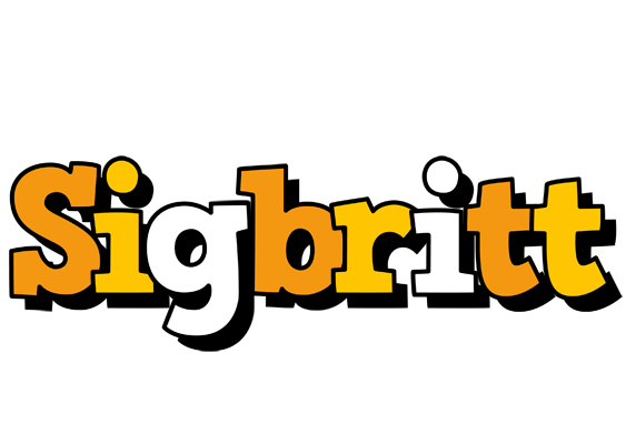Sigbritt cartoon logo
