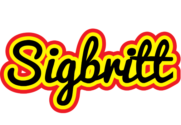 Sigbritt flaming logo