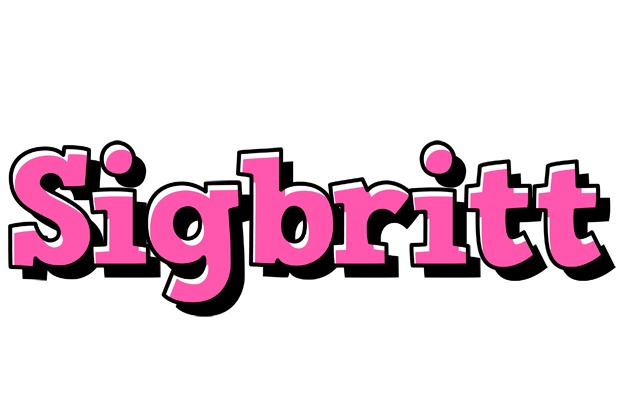 Sigbritt girlish logo
