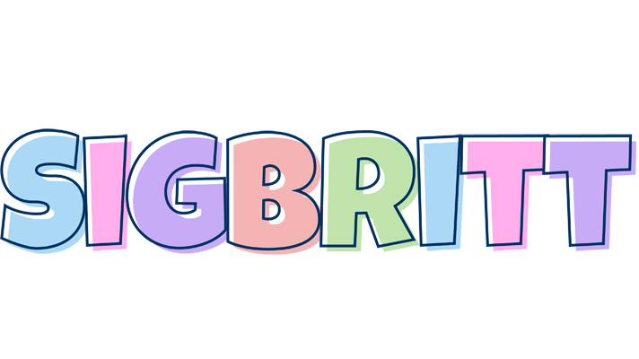 Sigbritt pastel logo