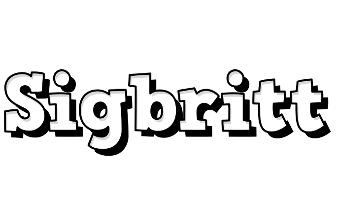 Sigbritt snowing logo