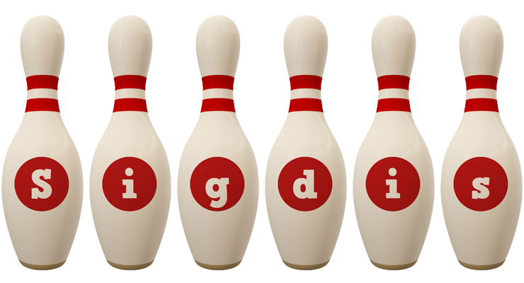 Sigdis bowling-pin logo