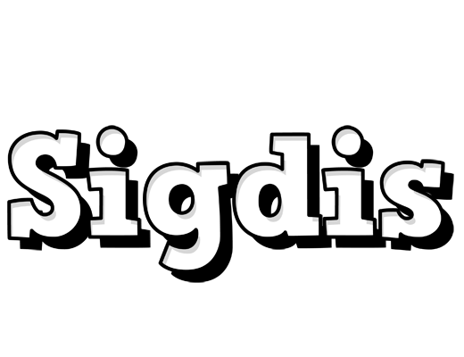 Sigdis snowing logo