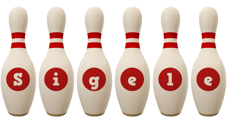 Sigele bowling-pin logo