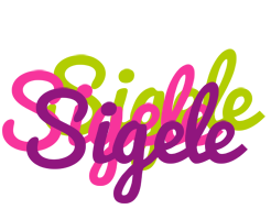 Sigele flowers logo