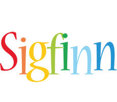 Sigfinn birthday logo