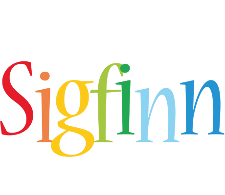 Sigfinn birthday logo
