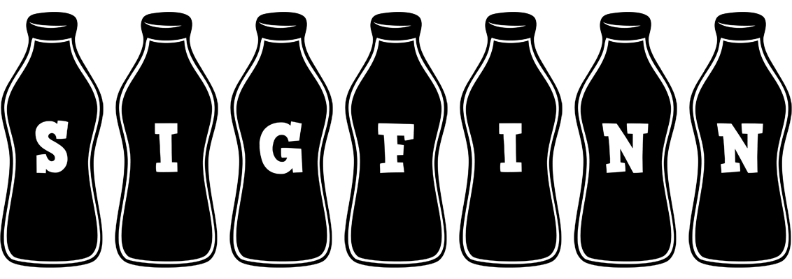 Sigfinn bottle logo