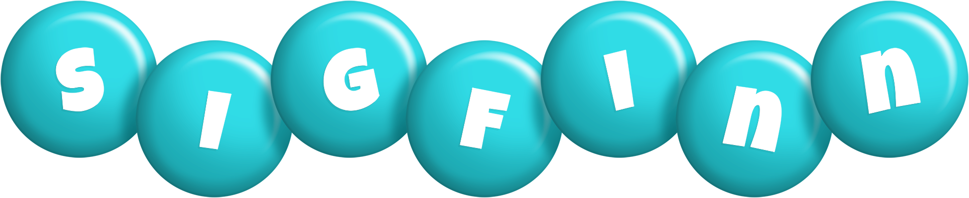 Sigfinn candy-azur logo