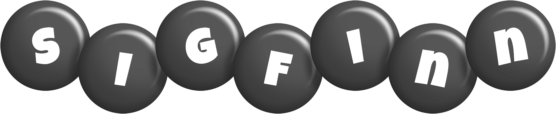 Sigfinn candy-black logo