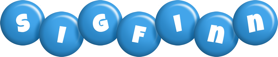 Sigfinn candy-blue logo