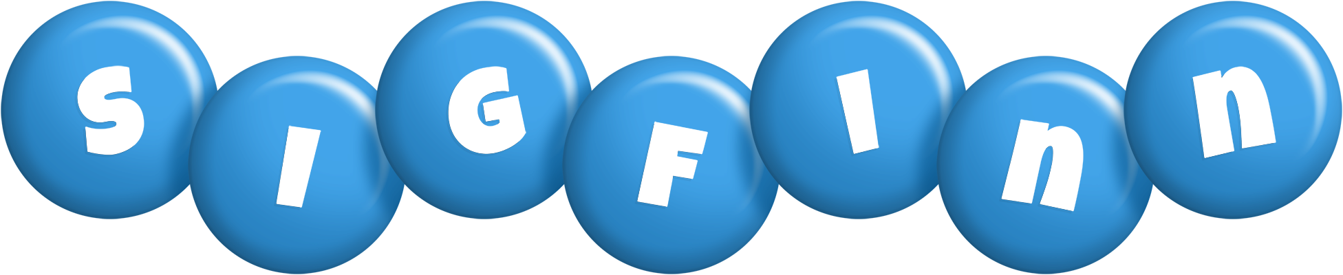 Sigfinn candy-blue logo