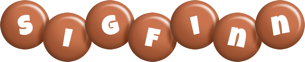 Sigfinn candy-brown logo