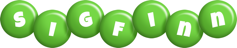 Sigfinn candy-green logo