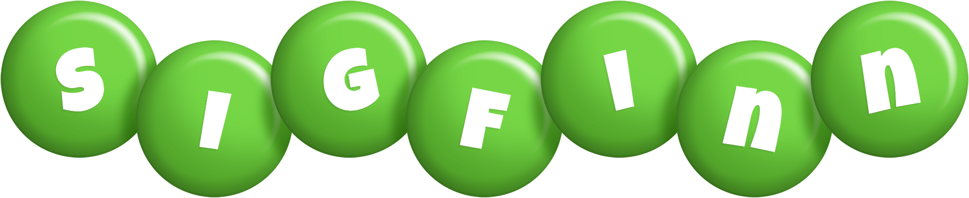 Sigfinn candy-green logo