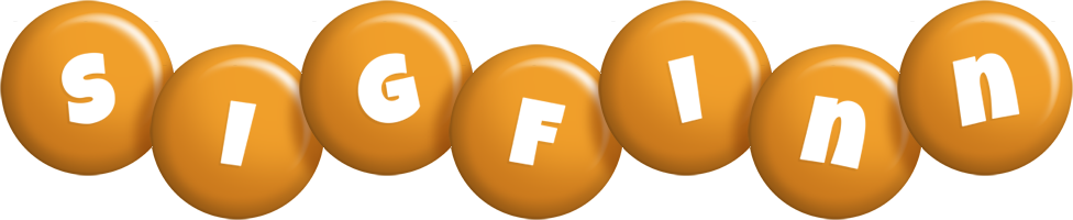 Sigfinn candy-orange logo