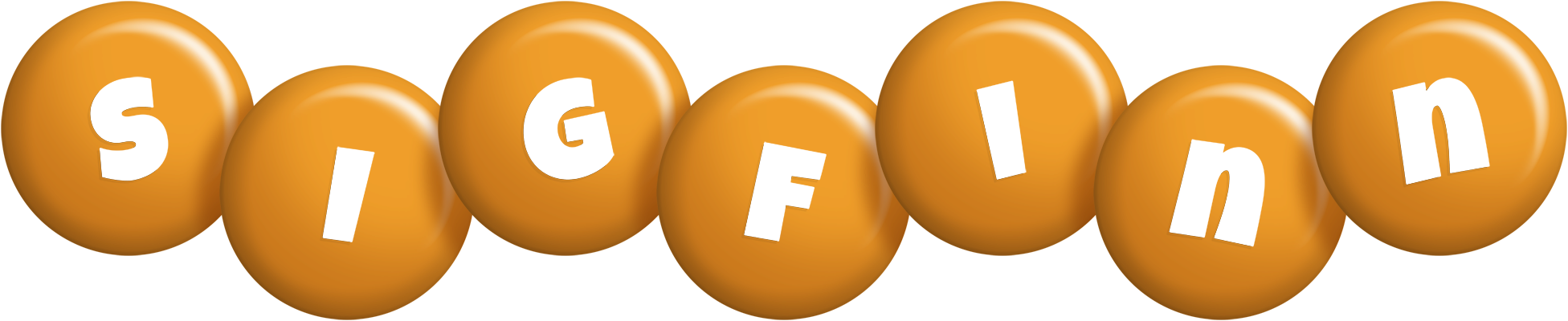 Sigfinn candy-orange logo
