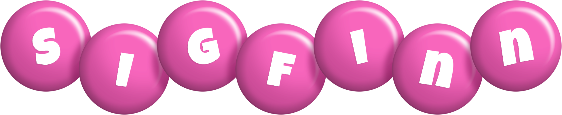 Sigfinn candy-pink logo