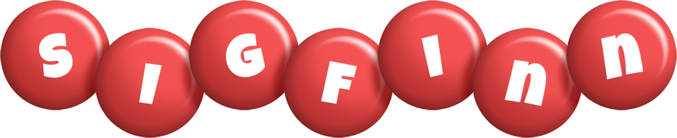 Sigfinn candy-red logo
