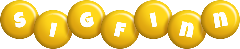 Sigfinn candy-yellow logo