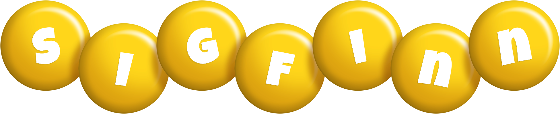 Sigfinn candy-yellow logo