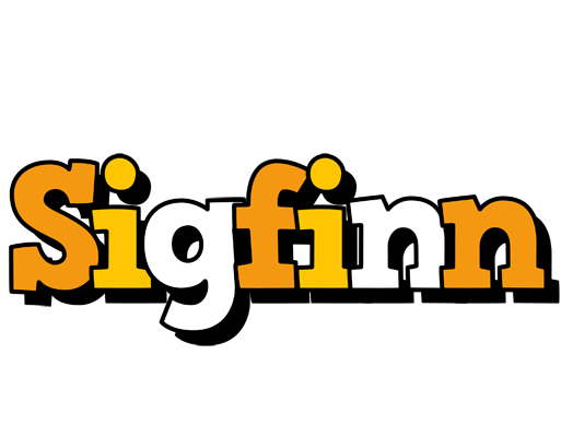 Sigfinn cartoon logo