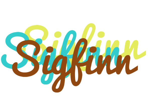 Sigfinn cupcake logo
