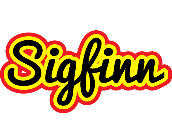 Sigfinn flaming logo