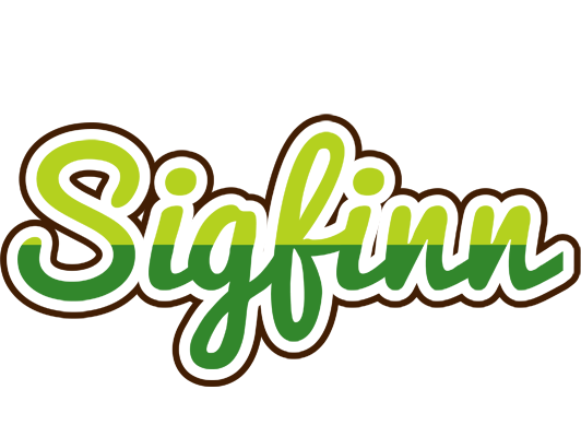Sigfinn golfing logo