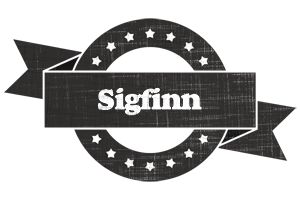 Sigfinn grunge logo