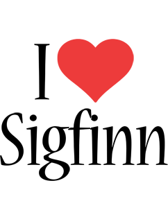Sigfinn i-love logo