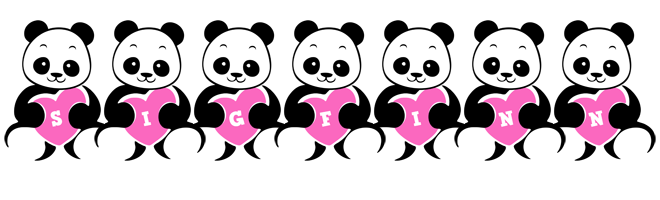 Sigfinn love-panda logo