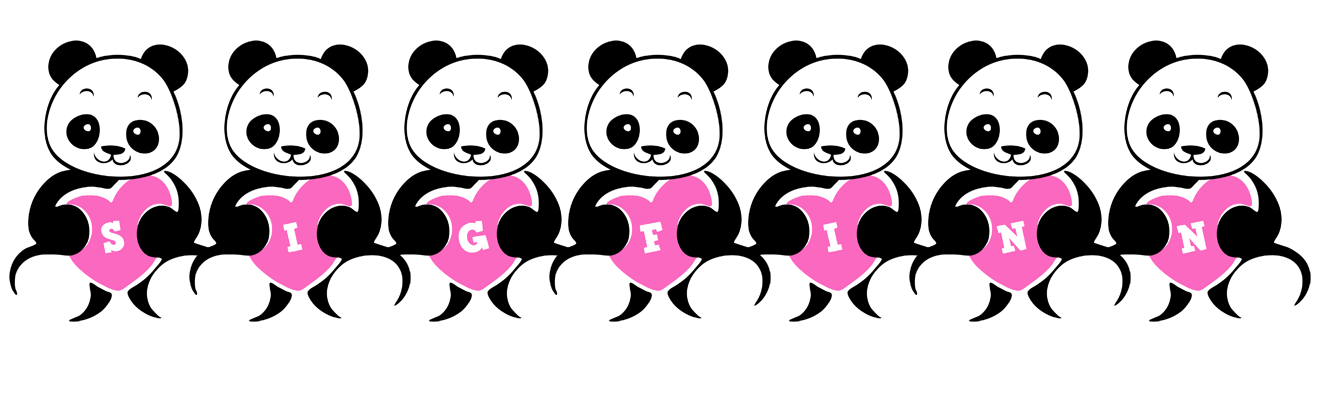 Sigfinn love-panda logo