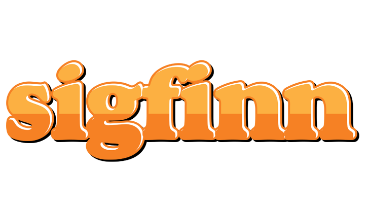 Sigfinn orange logo
