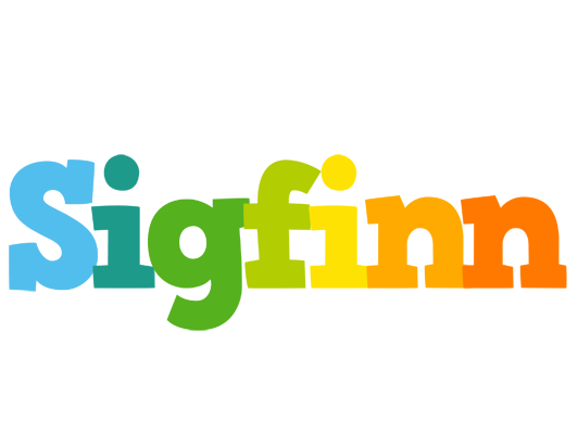 Sigfinn rainbows logo