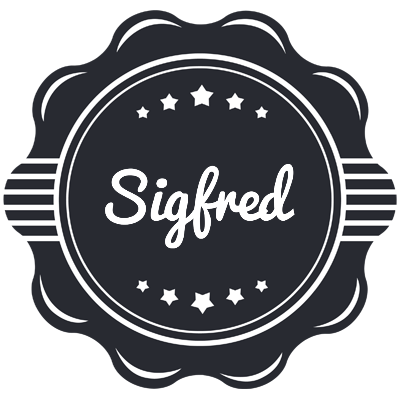 Sigfred badge logo