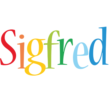 Sigfred birthday logo