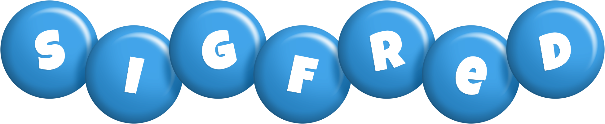 Sigfred candy-blue logo
