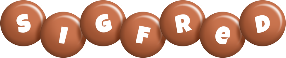 Sigfred candy-brown logo