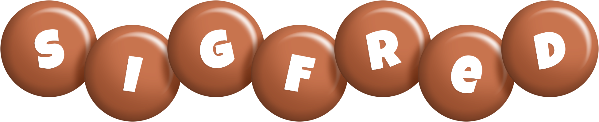 Sigfred candy-brown logo