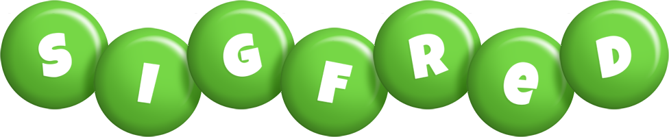 Sigfred candy-green logo