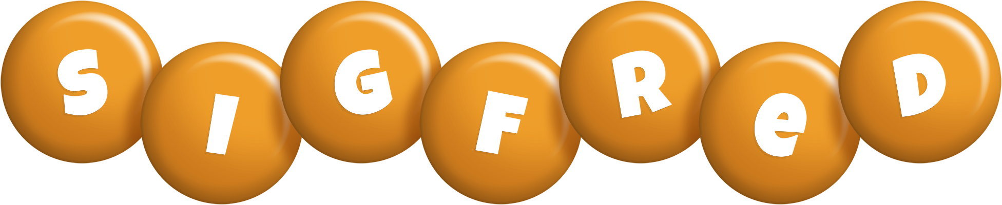 Sigfred candy-orange logo